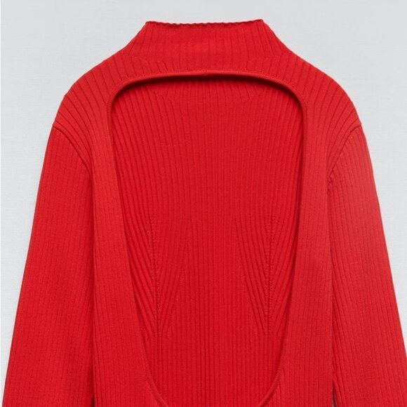 Zara Ribbed Knit Dress New - Picture 5 of 6